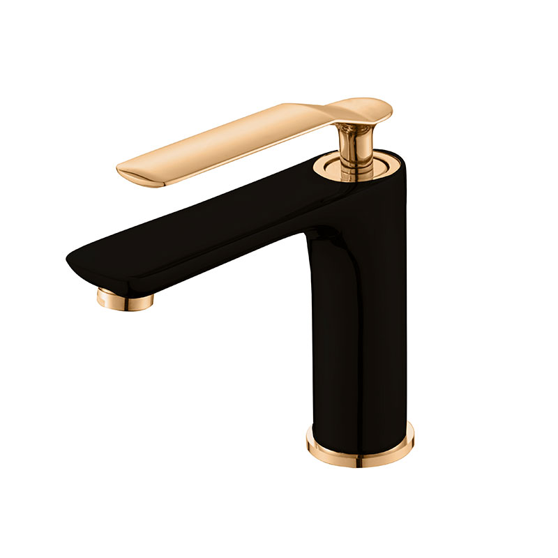 Steel Matte Black Bathroom Basin Tap