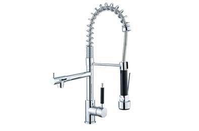 Spring kitchen faucet