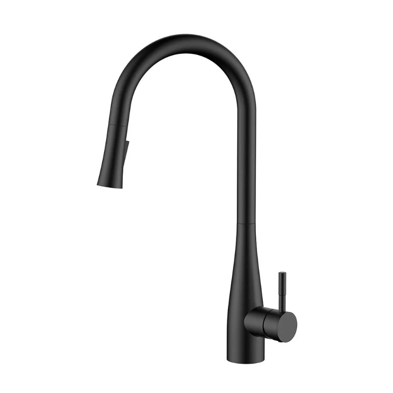 modern-matte-black-kitchen-faucet-stainless-steel